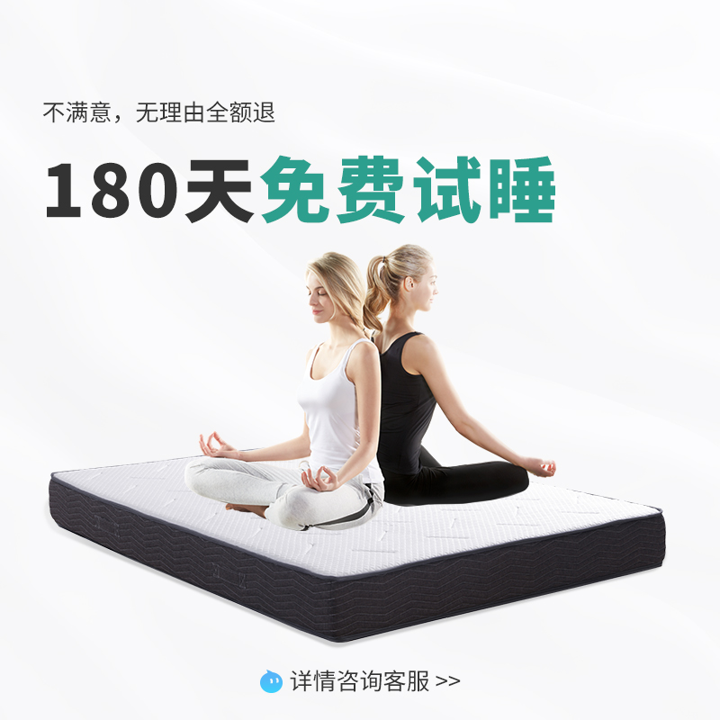 梦百合席梦思床垫厚20cm护腰护颈家用双人软硬两用榻榻米弹簧床垫