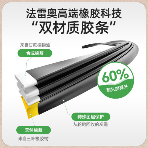 法雷奥无骨雨刮器适用于极氪X001 007 009新能源汽车原装静音雨刷 - 图1