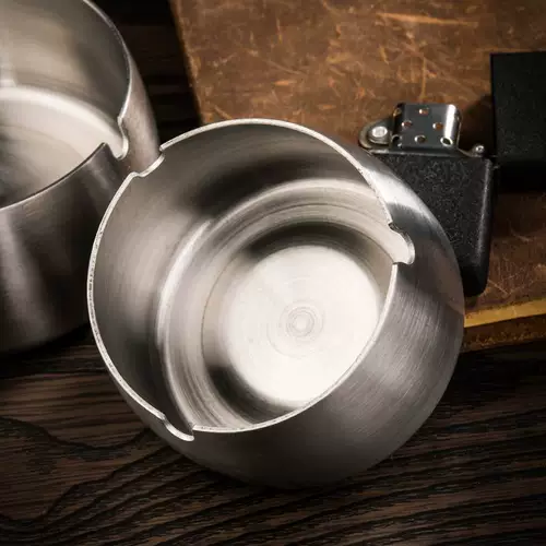 Креативная трендовая металлическая большая брендовая пепельница из нержавеющей стали, европейский стиль