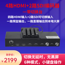 HDMI SDI video encoder H 265 H 264 vMIX pilot RTMP push stream live NVR recording
