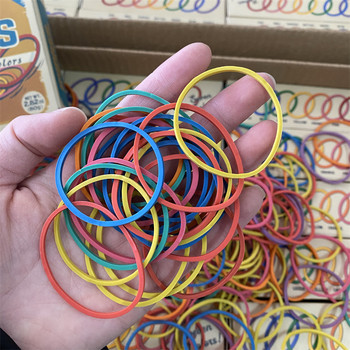 Multi-functional color rubber band rubber ring office small hair tie ແຖບຢາງຂະຫນາດນ້ອຍ elastic headband 80g