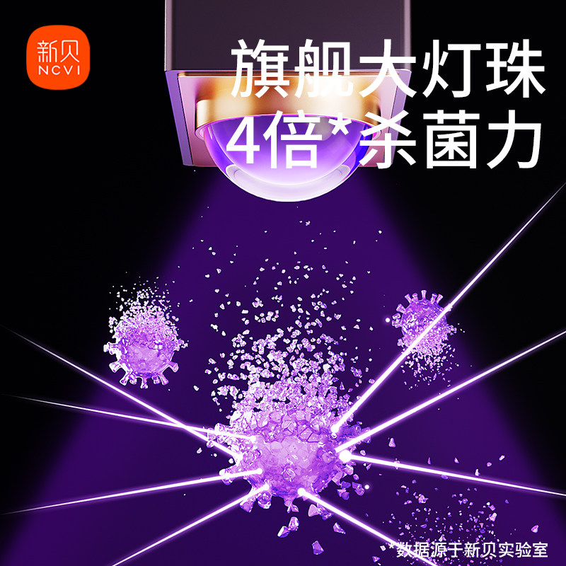 新贝奶瓶消毒柜大容量婴儿消毒锅烘干紫外线消毒三合一大白盾8031,淘宝优惠券,粉丝福利购,淘宝优惠卷