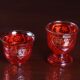 Crystal offering cup, offering Buddha water cup, three-cup set, tribute cup, tea cup