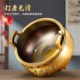 Pure brass alloy incense burner to attract wealth and pray in front of the Buddha to worship the immortal family, offer incense, Guan Gong, worship God, Xuande stove, home ancestral hall