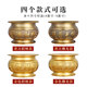 Pure brass alloy household incense burner dedicated to the God of Wealth