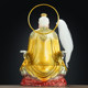 Home dedicated to the statue of the founder of the Sanqing Dynasty, imitation copper color, Taishang Laojun, resin moral god, painted desktop ornaments