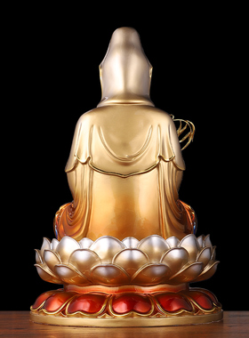 纯铜观音菩萨家用客厅供奉摆件