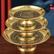 Buddhist hall offering pure copper fruit plate lotus for home use