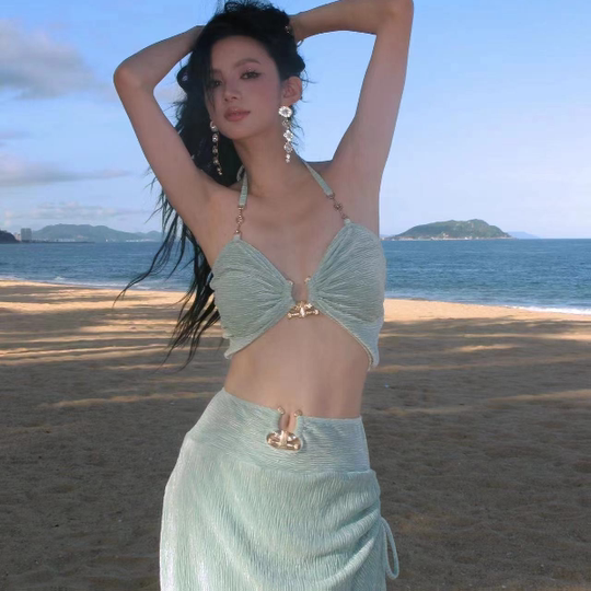 Omom Bikini Sexy Three-Piece Set Beach Vacation