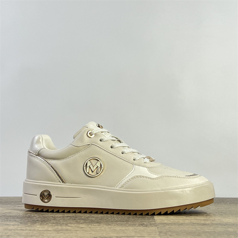 出荷兰单百搭运动鞋女鞋革面拼接复古休闲鞋厚底舒适时尚低帮板鞋 - 图2