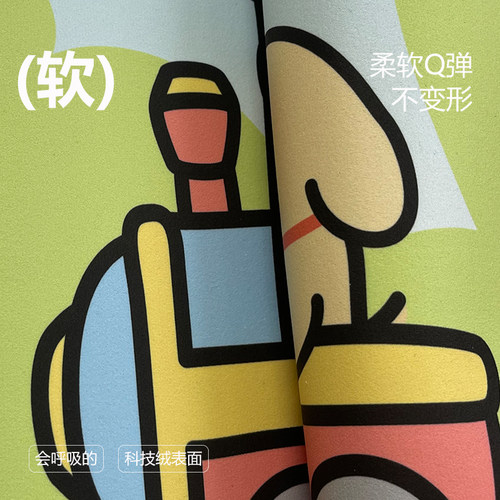 圣卡罗帝卡通小狗软硅藻泥浴室防滑地垫卫生间速干吸水脚垫家用垫 - 图0