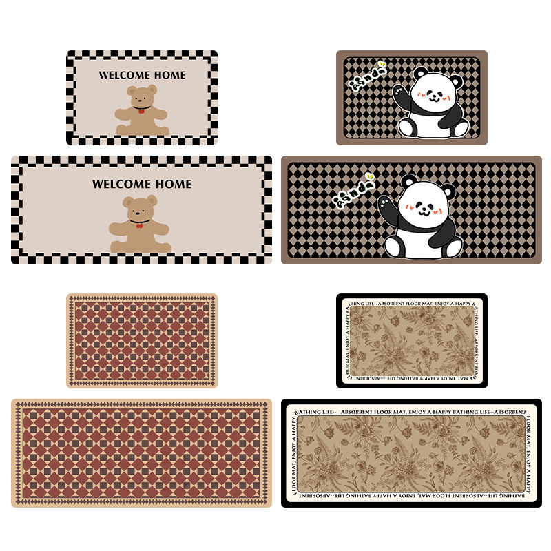 Sancarotti loop velvet kitchen floor mat non-slip absorbent mat