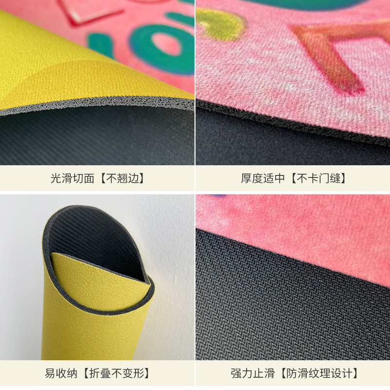 浴室卡通地垫软硅藻泥吸水垫卫生间厕所脚垫爱心卧室防滑地毯家用