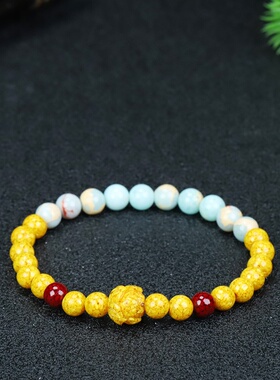 朱砂手链女  雄黄砂单圈手串 上岸考公莲花高含量本命年手链ins