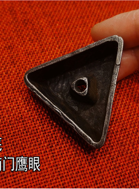 尼泊尔进口手工纯铁金刚杵底座 金刚橛底座 羯磨杵 手持修法宝杵