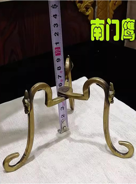 尼泊尔手工纯铜拖巴支架 托巴架 供碗朵玛供壶可用三角架三脚支架