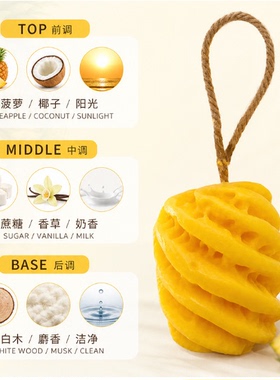 盐菠萝香薰蜡片室内挂件留香