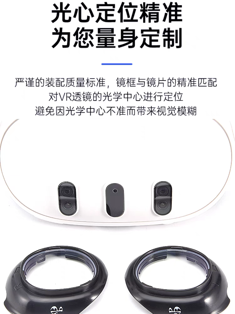 Meta/Oculus Quest3近视镜片 3mm超薄注塑镜框当天发货tr90材料 - 图3