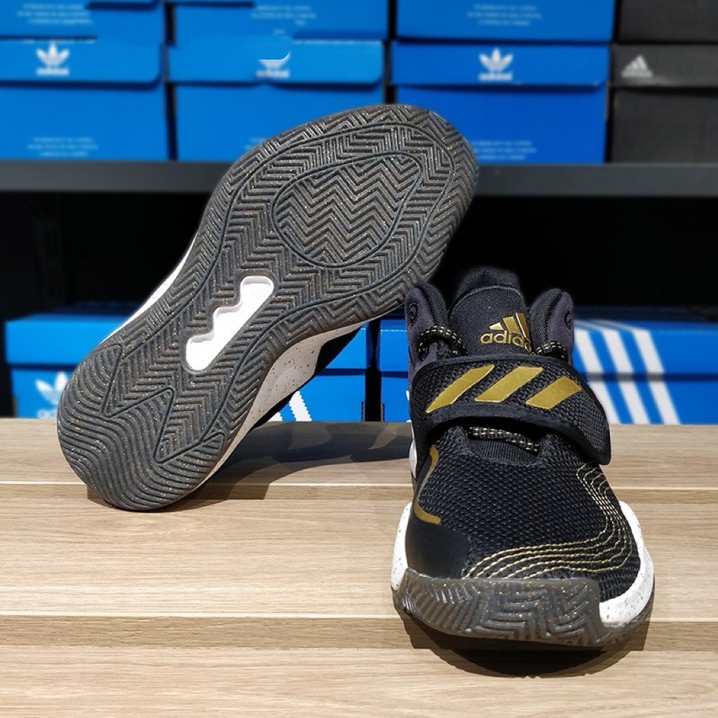 Adidas阿迪达斯Deep Threat Primeblue 儿童中帮耐磨篮球鞋S29014 - 图1