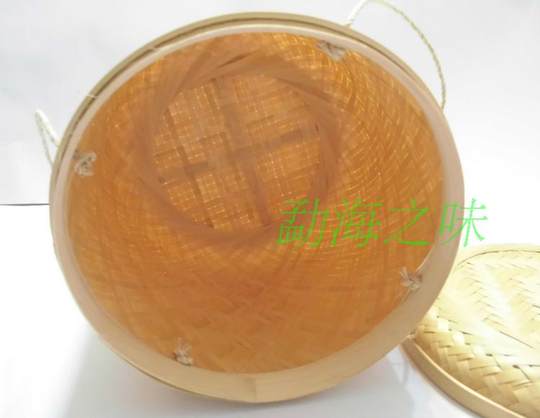 Bamboo skin Pu'er tea Qizi cake packaging bamboo basket bamboo basket