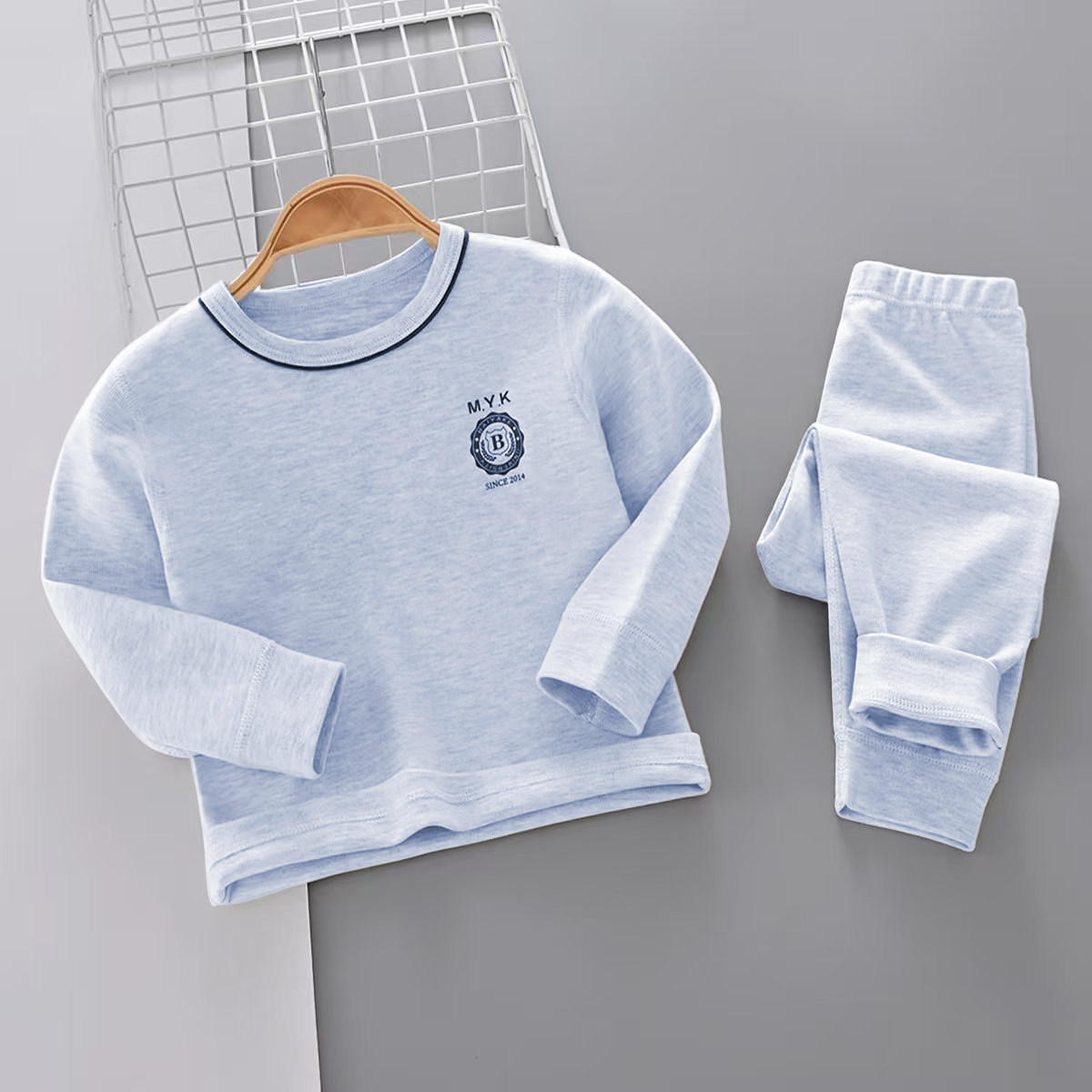 麦芽可8272儿童睡衣舒绒套装秋冬男童女童家居服圆领长袖长裤内衣,淘宝优惠券,粉丝福利购,淘宝优惠卷