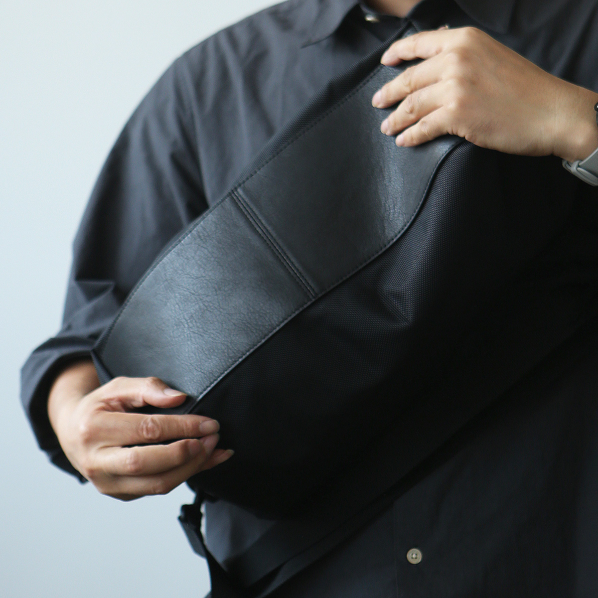 LANSPACE男士运动尼龙包斜挎包超大单肩包大容量男包旅行袋健身包,淘宝优惠券,粉丝福利购,淘宝优惠卷