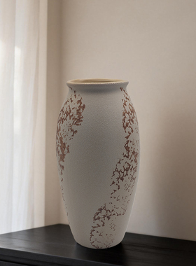 插干花鲜花玄关电视柜装饰品花瓶摆件家居装饰新侘寂风陶瓷花插瓶