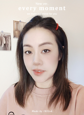 韩国进口简约毛线缠绕一字刘海夹