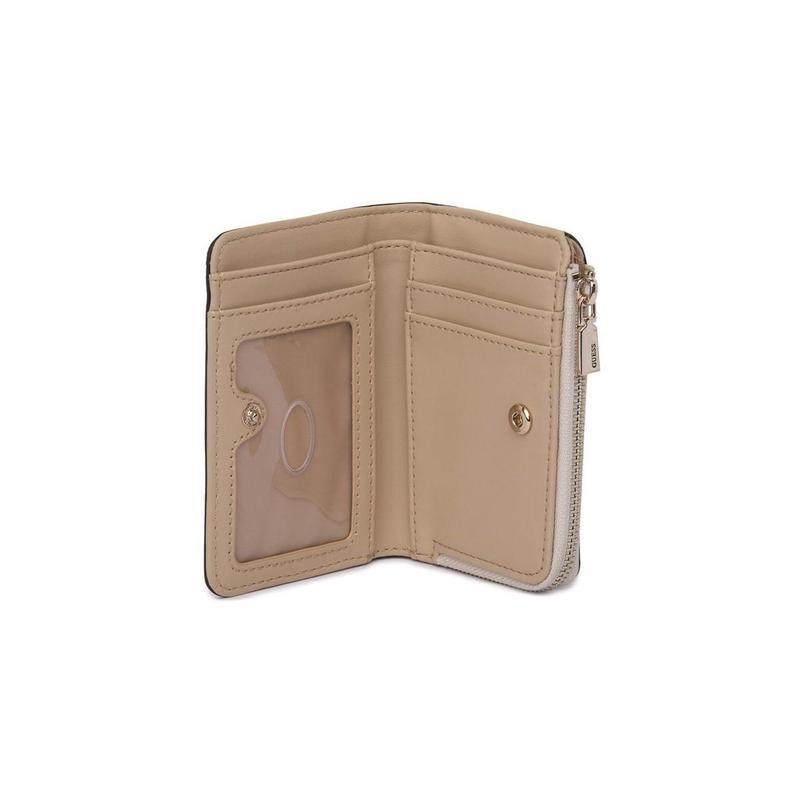 代购GUESS女士钱包多功能收纳卡片存储零钱存放便携设计米白色,淘宝优惠券,粉丝福利购,淘宝优惠卷