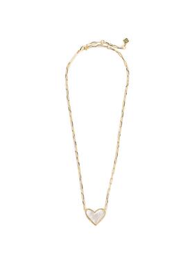 代购Kendra Scott女士项链时尚精致优雅简约金色心形吊坠纸夹链