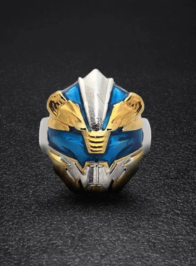 真戒指来了头号战队豪兽者战队戒指主题戒指超级战队潮玩帅气指环