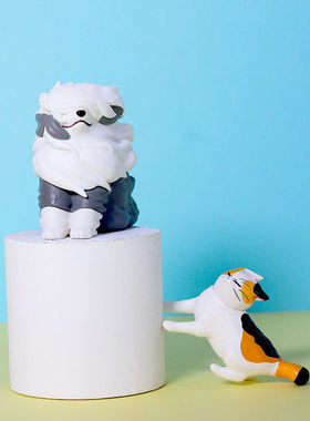 趣味迎风而上的小动物公仔扭蛋