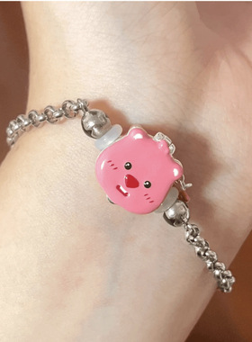 粉色手链可爱小海狸露比情侣手串