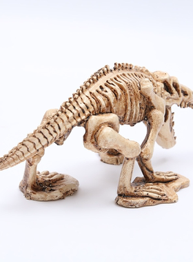 鱼缸水族箱造景装饰摆件造景恐龙骨架树脂头骨爬虫躲避水族馆饰品