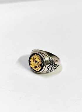 2026创意新款生肖马戒指复古做旧个性独特创意设计百搭轻奢配饰品