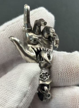 恶魔五官之手吊坠时尚高级挂坠