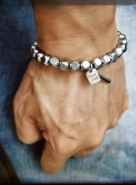 钛钢手链男款不掉色新款礼物饰品