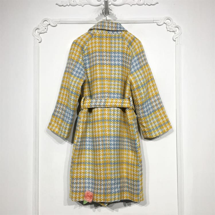 乔系列 D90005 时尚毛呢外套品牌女装折扣颦薪 - 图0