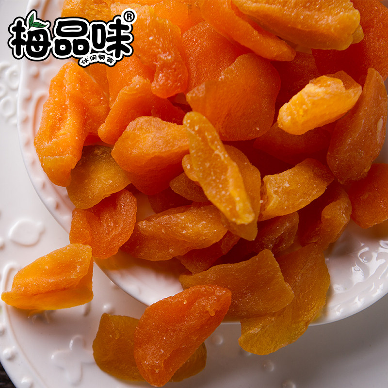 梅品味黄桃干200g水果干桃脯蜜饯 梅品味桃干