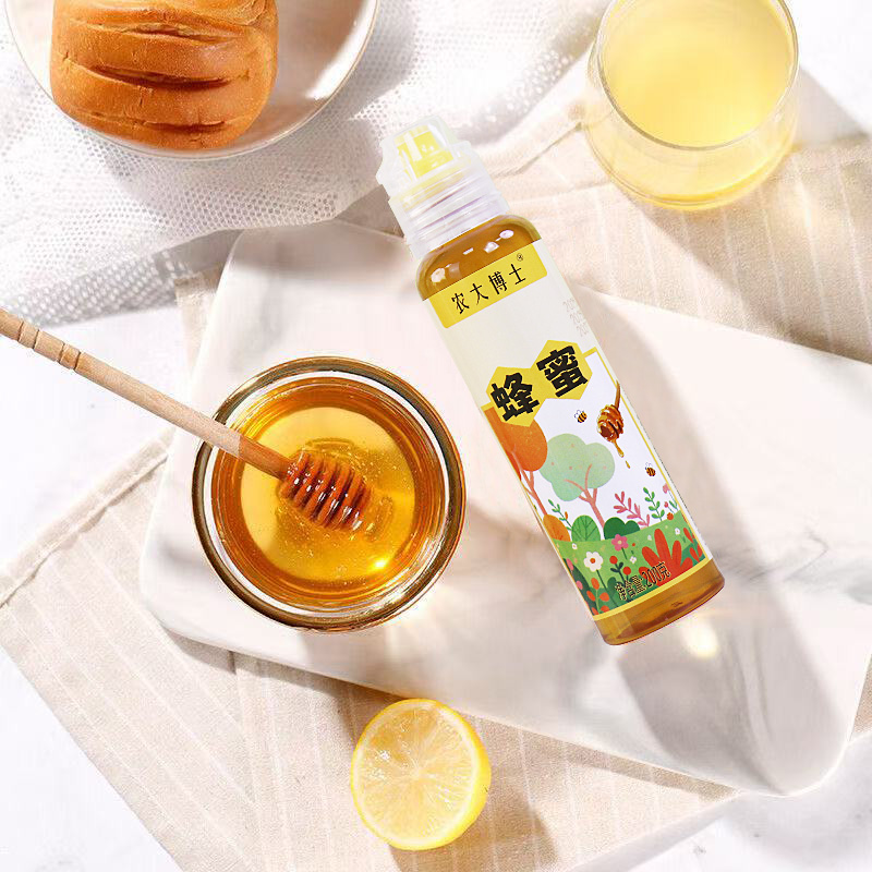 神蜂农大博士百花蜂蜜200g农家挤压瓶不漏蜜正宗蜂蜜纯