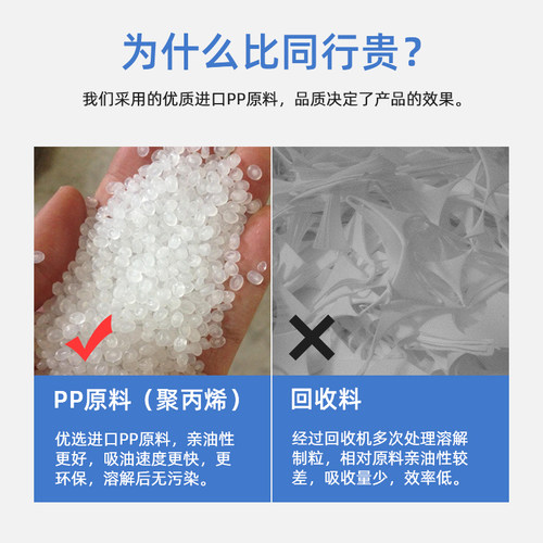 吸油棉 工业工厂吸油毡分油材料吸油不吸水厨房吸油布 水面去油棉 - 图0