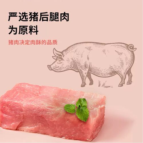 【倍思特】肉松营养台湾老字号烘焙苏州特产猪后腿肉158g袋 - 图1