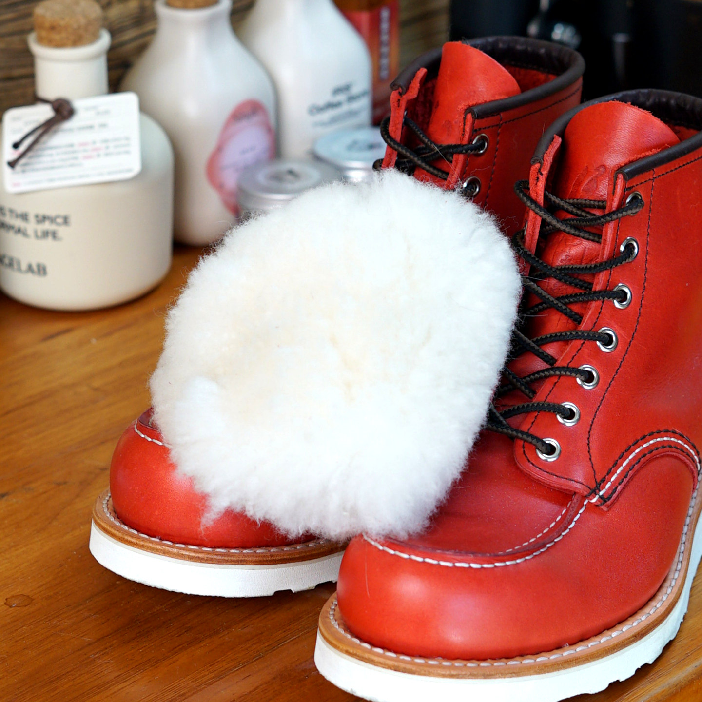 澳洲进口皮毛一体真羊毛抛光手套原创设计皮鞋具皮带皮包养护去污,淘宝优惠券,粉丝福利购,淘宝优惠卷