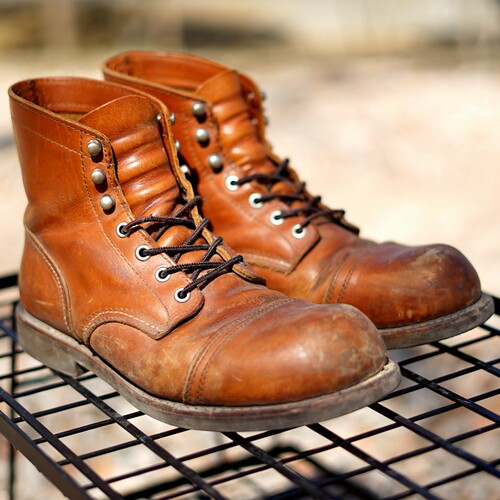 经典百搭潮复古手工固特异工艺8111伞兵靴男工装靴休闲机车马丁靴 - 图1