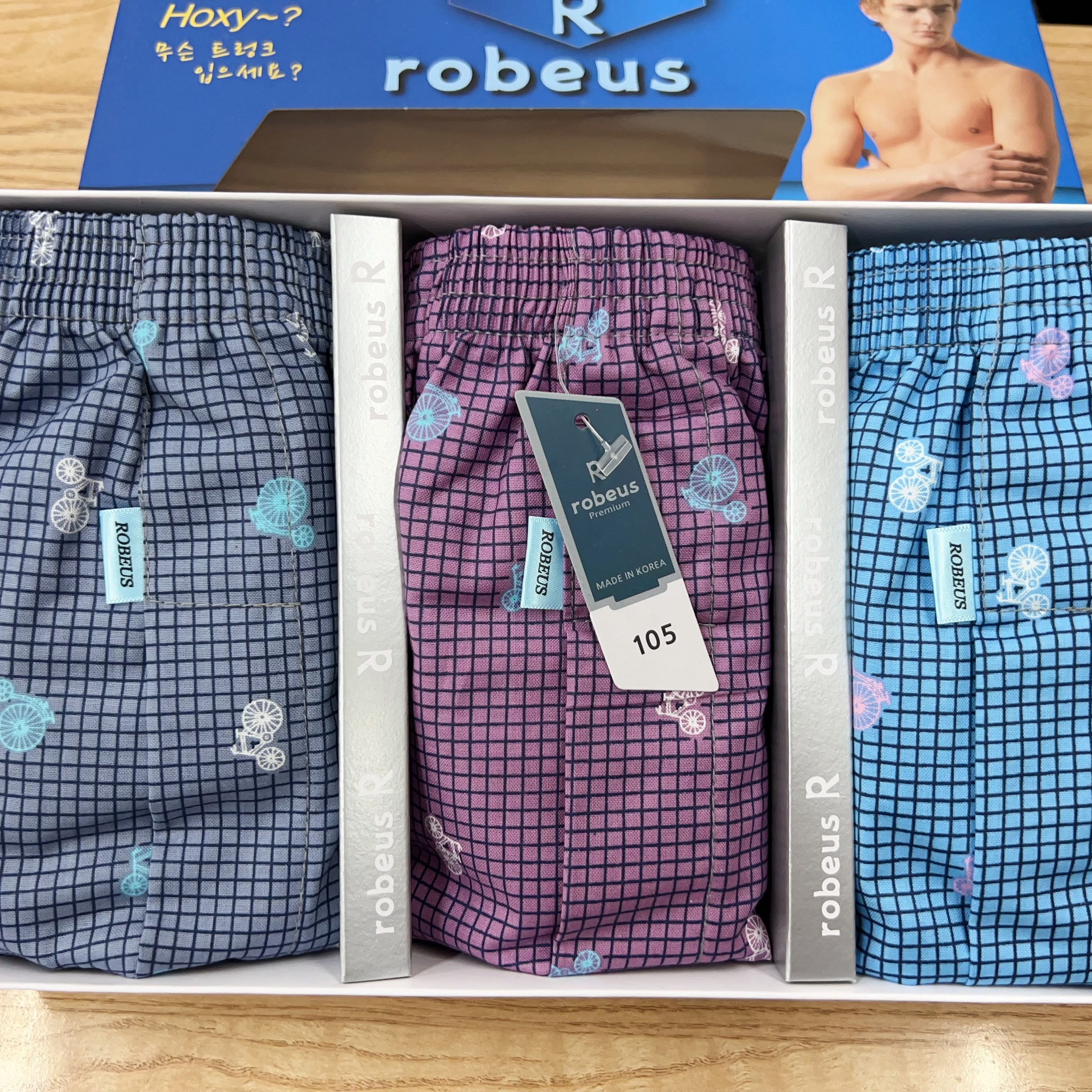 新款韩国进口BASIC品牌男士纯棉阿罗裤内裤/舒适/宽松/三条装套盒,淘宝优惠券,粉丝福利购,淘宝优惠卷