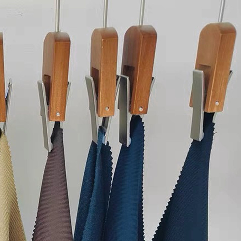 头纱夹子面料夹杂志夹女装店单夹胡桃色实木S钩s型木质双头钩挂包,淘宝优惠券,粉丝福利购,淘宝优惠卷