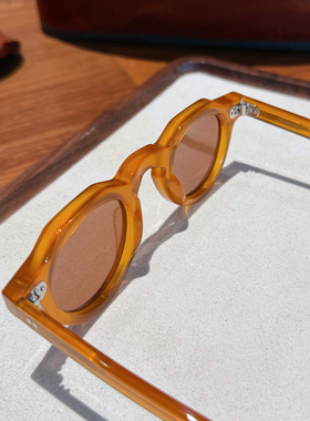 复古风日系板材偏光厚实遮阳墨镜
