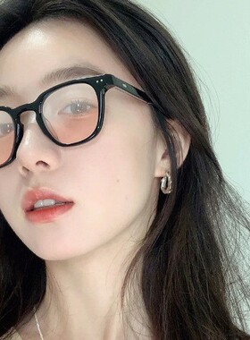 韩版复古小黑框防蓝光GM护目眼镜女网红素颜百搭平光镜近视镜框男