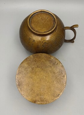 古韵斋 仿古铜壶摆件 带底座铜酒壶 家居装饰工艺品 古玩收藏批发