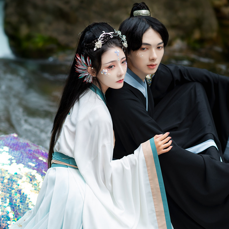 【鲛人】如梦霓裳原创齐腰6米薄汉服 如梦霓裳汉服